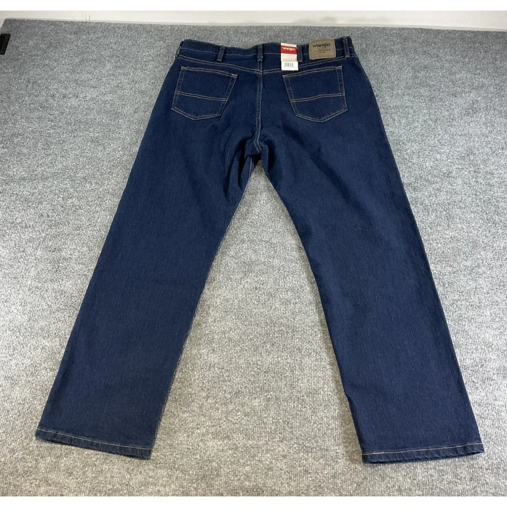 Wrangler Authentics Jeans 38x29 Men's Dark Wash Straight Leg Denim Pants New